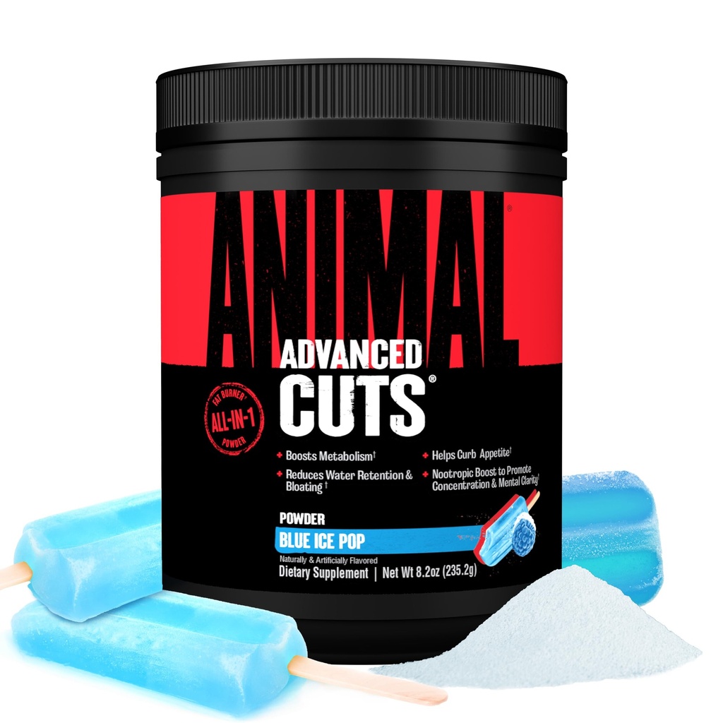 동물은 Thermogenic 뚱뚱한 가열기 분말을 삭감합니다 - Metabolism, 에너지, 초점 및 Ketones Appetite Suppressant를 가진 Nootropic 뇌 지원을 위한 여자와 남자를 위한 체중 감소 - 파란 얼음 대중 음악 풍미