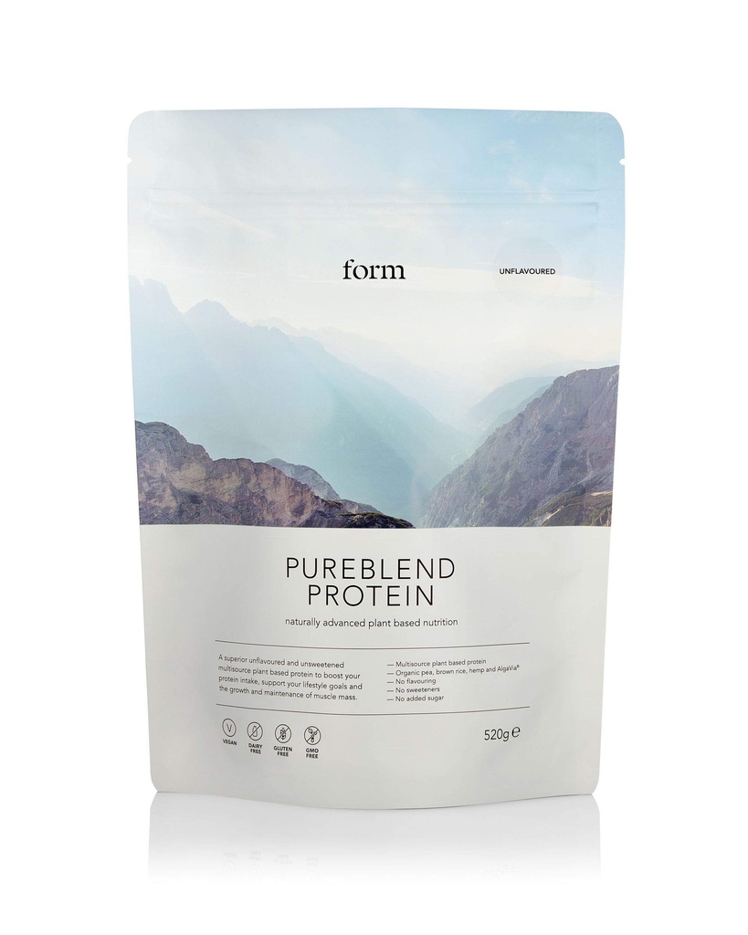 Form Pureblend Protein - 맛있고 맛있지 않은 채식 단백질 분말 - 15g의 식물 단백질 분말은 서빙 당 불쾌하게 합니다. 당신의 스무디, 요리 및 굽기를위한 완벽한