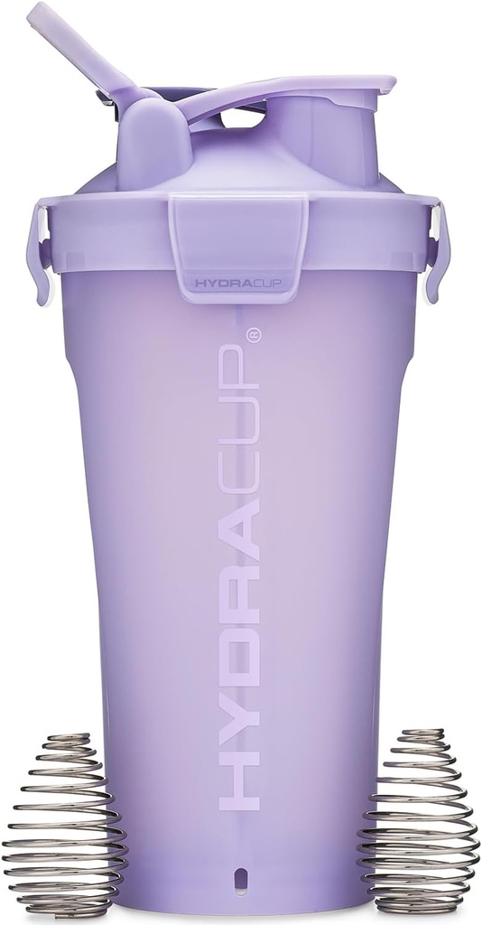 하이드로 컵 DualShaker 프로 32 온스 셰이커 병 단백질 쉐이크, 쉐이커 컵 w/Handle & Ball Blender Whisks, 듀얼 믹싱 셰이커 병 스토리지, 2 in 1, 여행 이동, BPA 무료 (자)