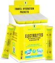 KEY NUTRIENTS Multivitamin Electrolytes Hydration Packets - Lemonade Post 운동 및 복구 40 팩 - 설탕 없음, 칼로리 없음 - 여행 Hydration Powder
