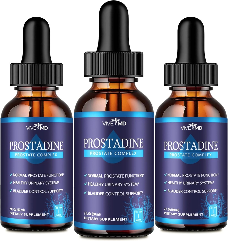 전립선 건강을위한 VIVE MD Prostadine Drops, Bladder Urinating Issues - Prostadine 공식 Drop Formula - Pomegranate와 여분의 강도 - Prostadine 리뷰 (패키지 3)