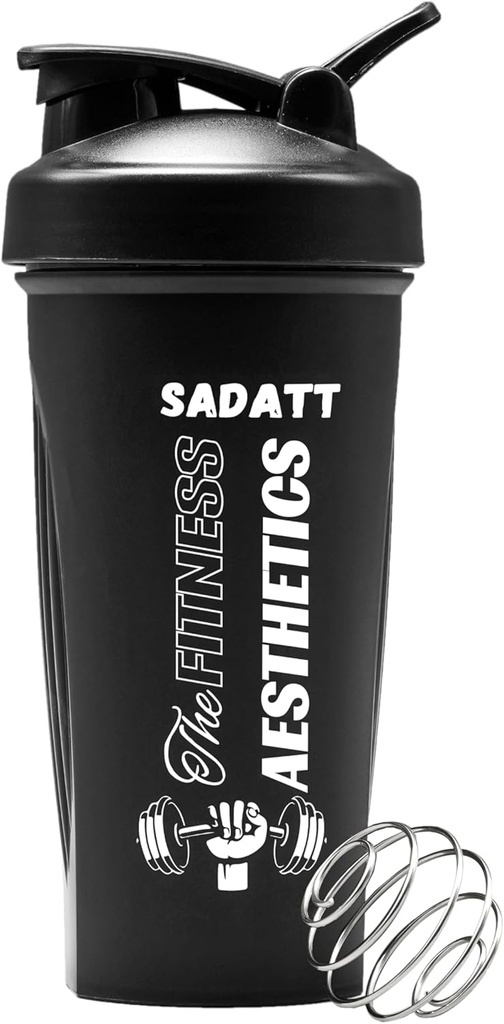 SADATT 28 Ounce Protein Shaker Bottle for Gym and Pre-workout - BPA-Free, 누출 방지, 접지 세척기 안전