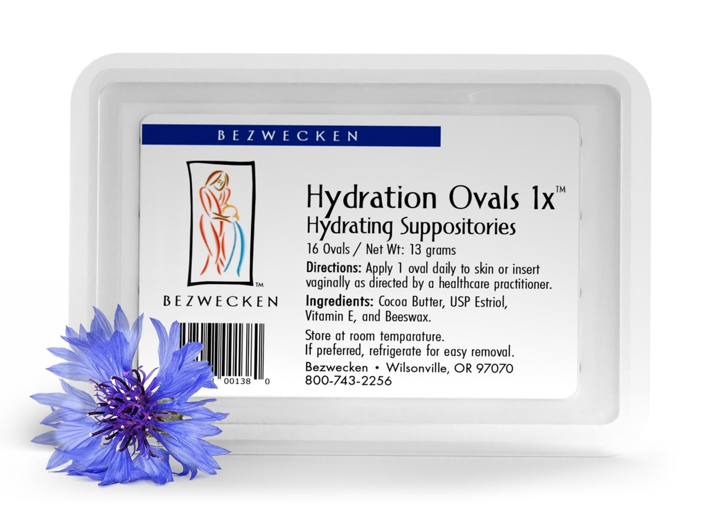 Bezwecken – Hydration 타원형 1x – 16 타원형 좌약 - 전문적으로 Menopausal Women의 질 건조 - 안전하고, 자연 & Paraben 무료