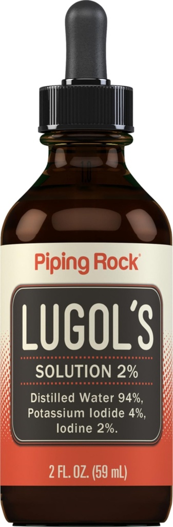 루체스 이오딘 드롭 2% 2 fl oz | 액체 보충 | 칼륨 이오드라이드 4% | 배관 바위