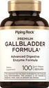 Piping Rock Gallbladder 보충교재 | 100개의 캡슐 | 남자를 위한 진보된 소화 효소 완전한 공식 | Non-GMO & 글루텐 무료