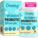 여성, 120 억 CFU Probiotic, 13-in-1 허브 Probiotics Complex, Menopause Relief, 호르몬 균형, 핫 플래시, 나이트 스웨터, 무드 스윙, Gut & Immunity - 60 캡슐에 대 한 Menopause 보충제