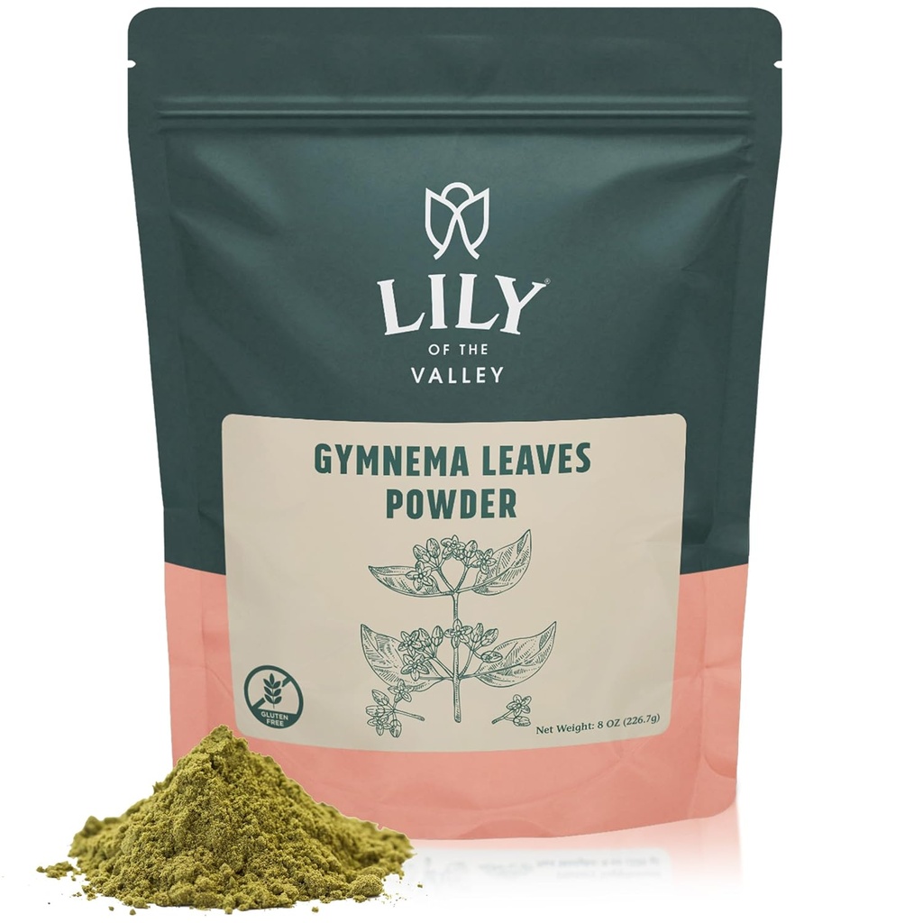 VALLEY Gymnema Sylvestre 잎 분말의 백합 - 초본 Gurmar 분말 - Vegan & Gluten-Free - Resealable 주머니 (8oz, 226g)에서 포장