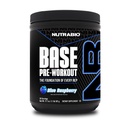 NutraBio Base Pre-Workout Powder 200mg 카페인, 지속 에너지, 초점, 내구시간, 펌프, 설탕 무료, 남성과 여성을위한 깨끗한 운동 - Beta Alanine, L-Tyrosine, 30 서빙 - 블루 라즈베리