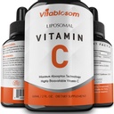 성인을 위한 Liposomal 비타민 C 2000mg 액체, 높은 흡수 VIT C는, 비타민 C, 면역 체계 & 산화 방지제 지원, 60ML (1 병)를 극화합니다