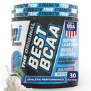 BPI 스포츠 최고의 BCAA 분말 - 근육 회복 지원 - 분기된 사슬 아미노산 | 단백질과 근육의 빌딩 블록 - 포스트 운동 회복 - Hydration - 블루 라즈베리, 30 서빙