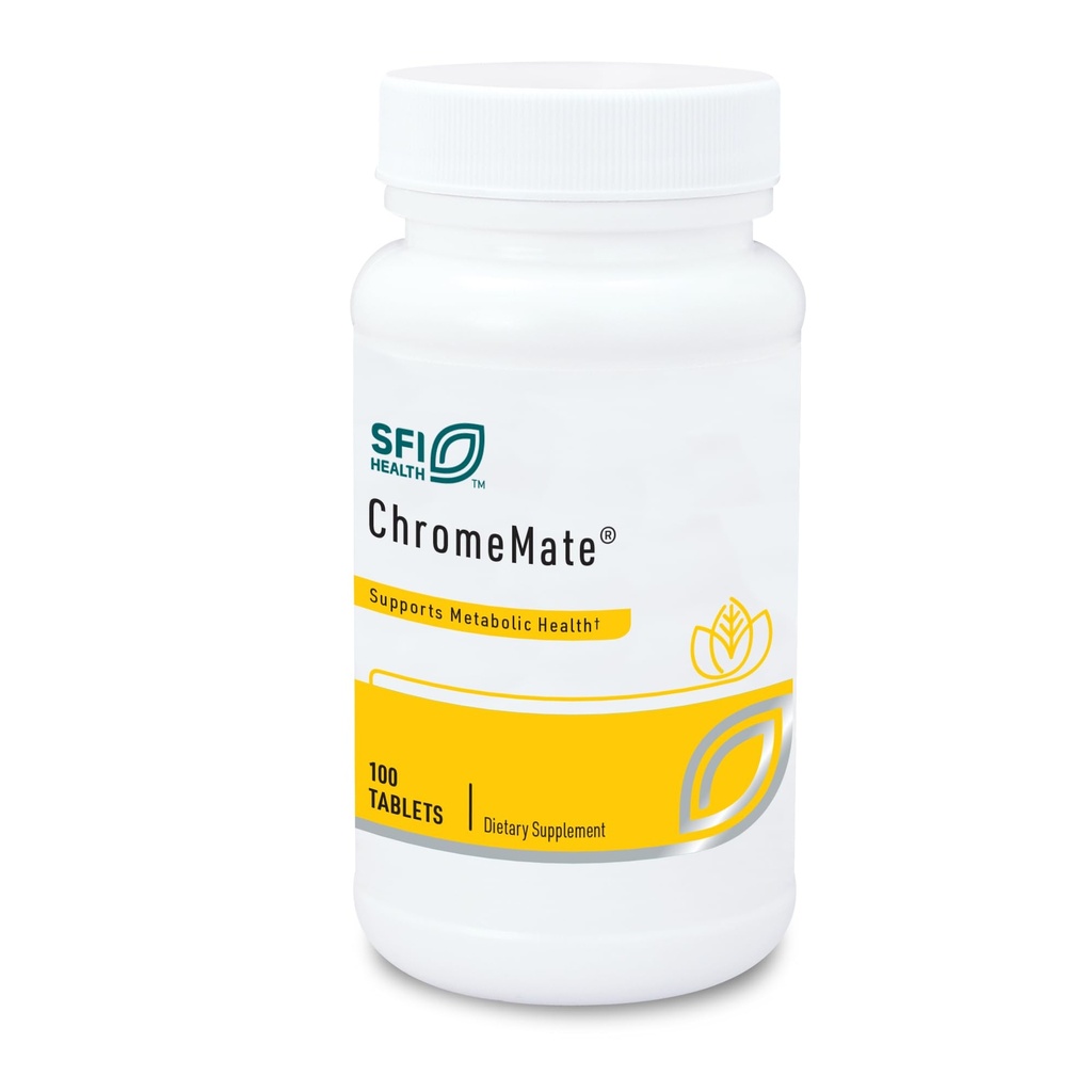 Klaire Labs SFI 건강 크롬 메이트 - 크롬 메이트 크롬 Polynicotinate 200mcg 보충교재 - Niacin - Hypoallergenic (100 정제)를 가진 크롬의 생물 사용 가능한 모양