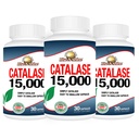 Rise-N-Shine Catalase 보충교재 15,000 - 머리 건강을 위한 강력한 산화 방지제 효소 - 강한 머리를 위한 머리 보충교재 - 90의 캡슐 - 3개의 가득 차있는 크기 병 (90 일 공급)의 팩