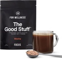 웰니스 굿 스프 포커스 – 모차 커피 부스터 | 초점, 에너지 및 웰빙에 대한 MCTs와 Nootropic Collagen 크림 | Non-Dairy, Keto-Friendly, 30 인분