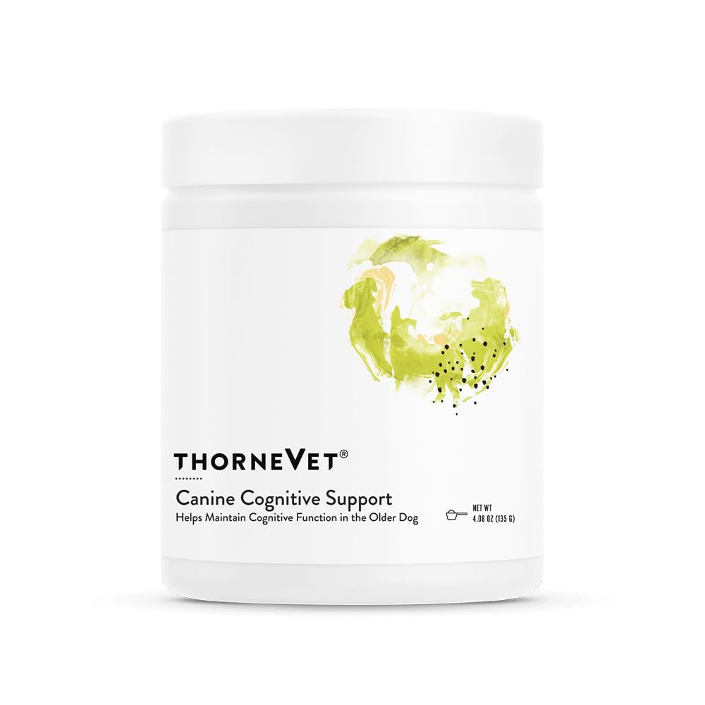 ThorneVet Canine Cognitive Support Powder for Dogs - B 비타민 및 산화 방지제와 훌륭한 Tasting Health Supplement 귀하의 시니어 개의 뇌 건강을 지원 - 90 Scoops