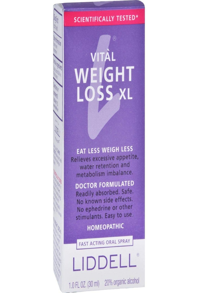 Liddell Homeopathic 체중 감소 공식, X 큰, 1개의 유동성 Ounce