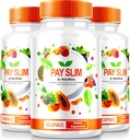 NutraRize (3 팩) 지불 슬림 캡슐, PaySlim 건강한 체중 감량을위한 모든 자연 보충, 프리미엄 포뮬러 몸과 피트니스 목표 달성, 공식 리뷰 (180 캡슐)