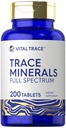 Carlyle Trace Minerals | 200 태블릿 | 전체 스펙트럼 보충 | 비 GMO & 글루텐 프리 컴플렉스 | 바이탈 추적