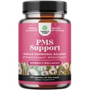 PMS 지원 여성을위한 보충 - 여성을위한 호르몬 균형 & DIM, Chasteberry, Black Cohosh & Ashwagandha - 기간 크림 Ease, Menopause Bloating, Mood Swing - 120 Ct