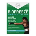 Biofreeze 큰 고통 구호 패치, 허리, 목, 무릎, & 어깨, 안락한 & 가동 가능한 직물은 장소, FSA Eligible, 5 ct에 있는 체재를 위한 Menthol 고통 헝겊 조각