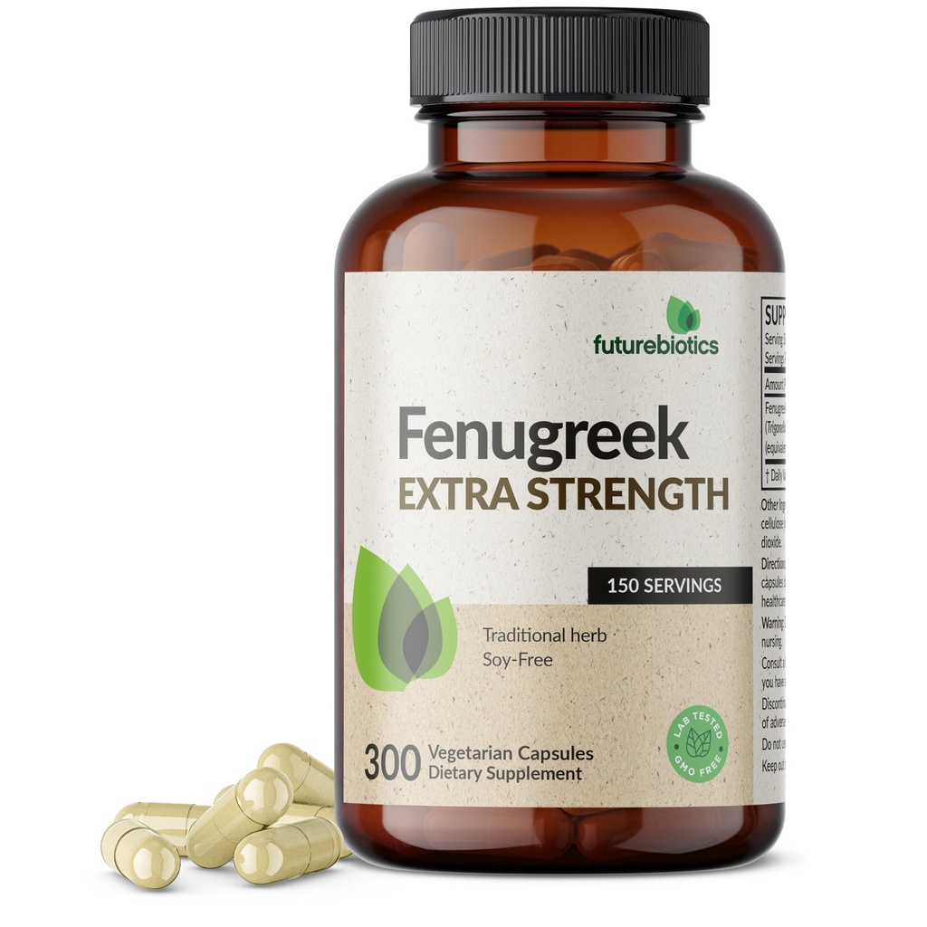 Futurebiotics Fenugreek 여분 힘 지원 전반적인 좋은 건강 & 웰빙, 비 GMO, 300 채식 캡슐