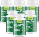 1000 MG Gentle Detox Cleanse, Liver, Gut & Colon, Antioxidant & Digestive Support, Zeolite, 여성 및 남성을위한 빠른 축화 복합체 - 480 캡슐