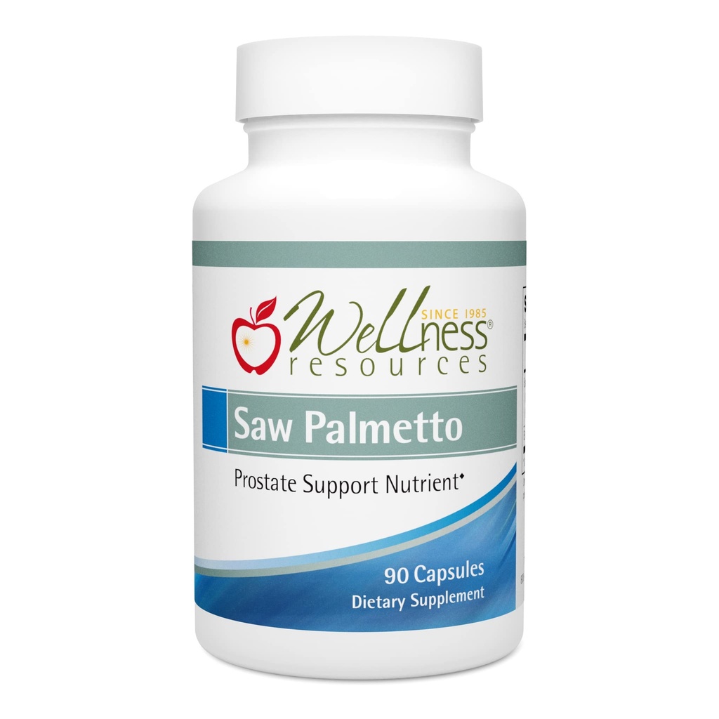 Wellness Resources Saw Palmetto Deep CO2 Extraction, 용매 없음 - 전립선 건강을위한 높은 효능, 유린 건강 (90 캡슐)