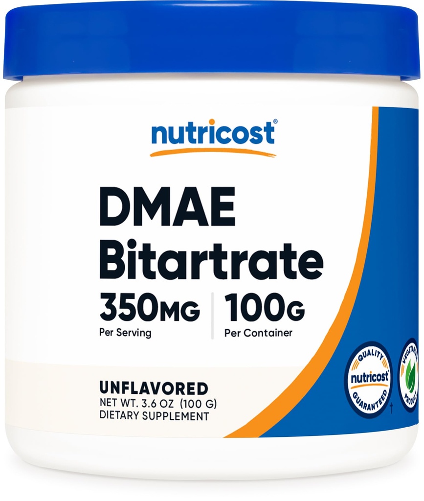 Nutricost 순수한 DMAE-Bitartrate 분말 100개 그램