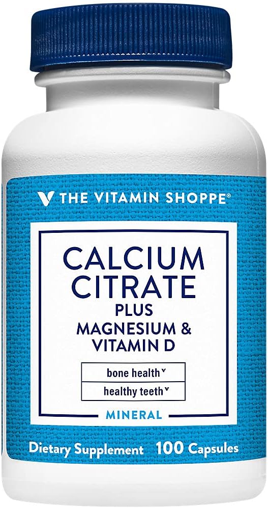 칼슘 Citrate+Magnesium&Vitamin D, 다 최소한도 뼈 건강 보충교재, 비타민 Shoppe에 의하여 비타민 D 999mg, 마그네슘 567mg, 비타민 D 612IU
