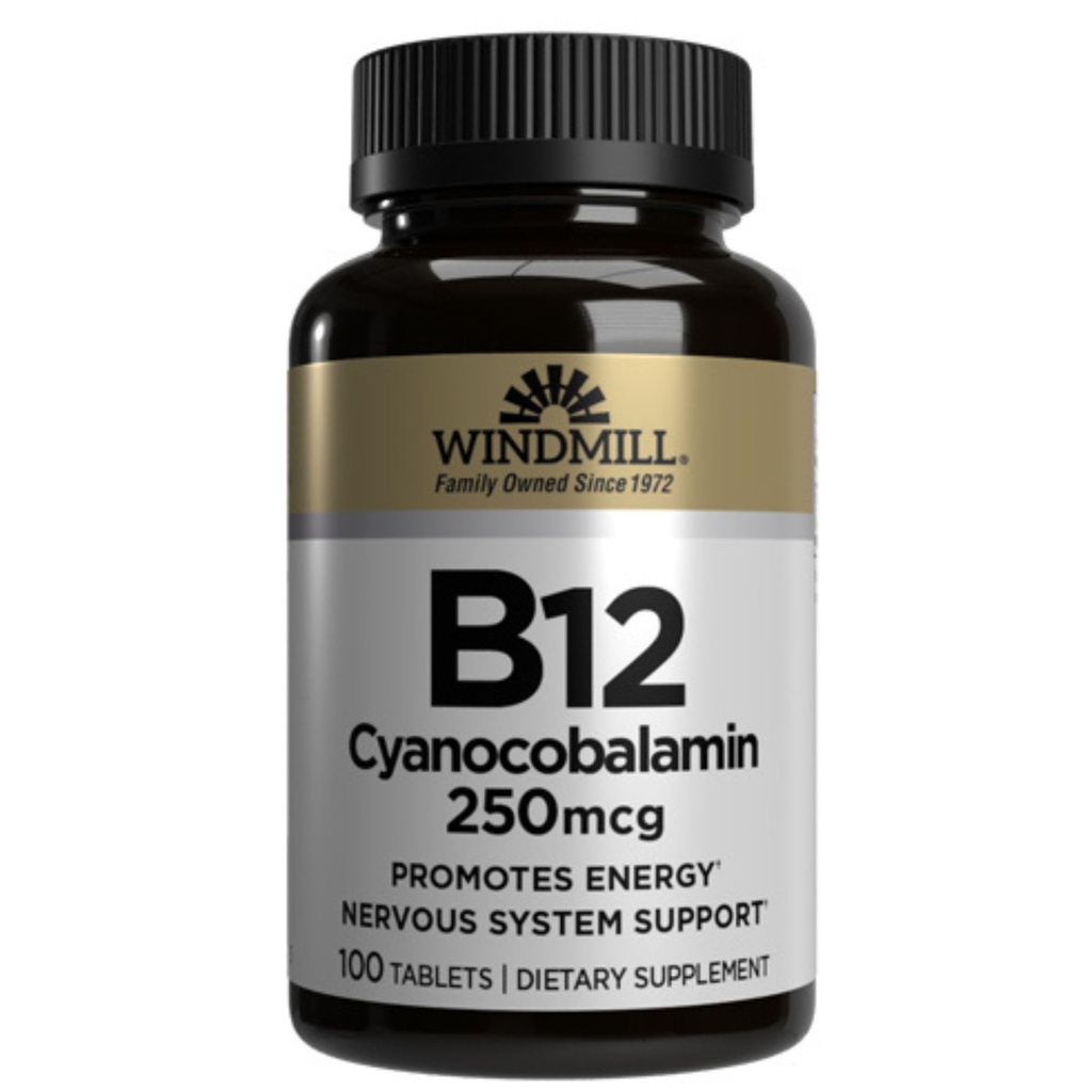 비타민 B-12 TABS 250 MCG WMILL 크기: 100
