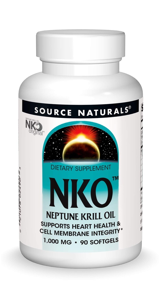 근원 Naturals NKO Neptune Krill 기름, 지원 심장 건강 및 세포 막 Integrity*, 1000 mg - 90 Softgels
