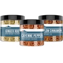 Earthborn Elements Cayenne Pepper, Ceylon Cinnamon & Ginger 루트 번들 (각 200 캡슐), 순수 & Undiluted, 첨가제 없음