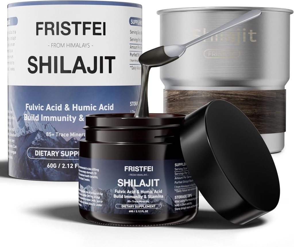 100% 순수한 Shilajit 수지 - 남자 & 여자를 위한 유기 Himalayan Shilajit | Fulvic 산 & 85+에 있는 부유한 Trace Minerals | 시라지트 순수 히말라얀 유기