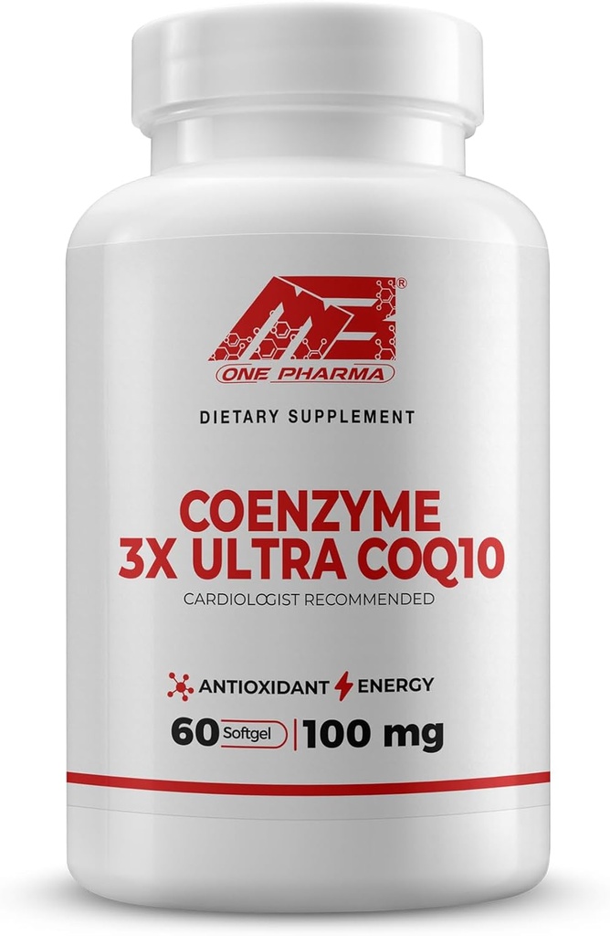 MB 1 Pharma-COQ10 보충교재 (100mg) 60 일 supply-3x 매우 우량한 흡수, 산화 방지제 방위 - 세포 에너지 생산 심장 기능 비 GMO, 글루텐 자유로운, 높은 흡수를 지원합니다