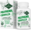 20의 과일, 야채 & 폴리페놀, 강력한 산화제, Quercetin, Resveratrol, Turmeric, 녹차, 나이 방위를 위한 폴리페놀, 90의 캡슐에 20in-1 폴리페놀 보충교재