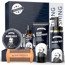 Beard Growth Kit - 자연 성분이있는 Mobiuty Men's Beard Care Kit, Beard Wash, Beard Oil, Beard 컨디셔너, Beard Balm 및 Beard Comb, Boyfriend 남편 아버지를위한 선물 세트
