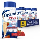 딸기 영양 쉐이크|식사 교체 쉐이크|음료 준비|16g Protein and 27 Vitamins and Minerals | 8 fl oz - 6 Pack