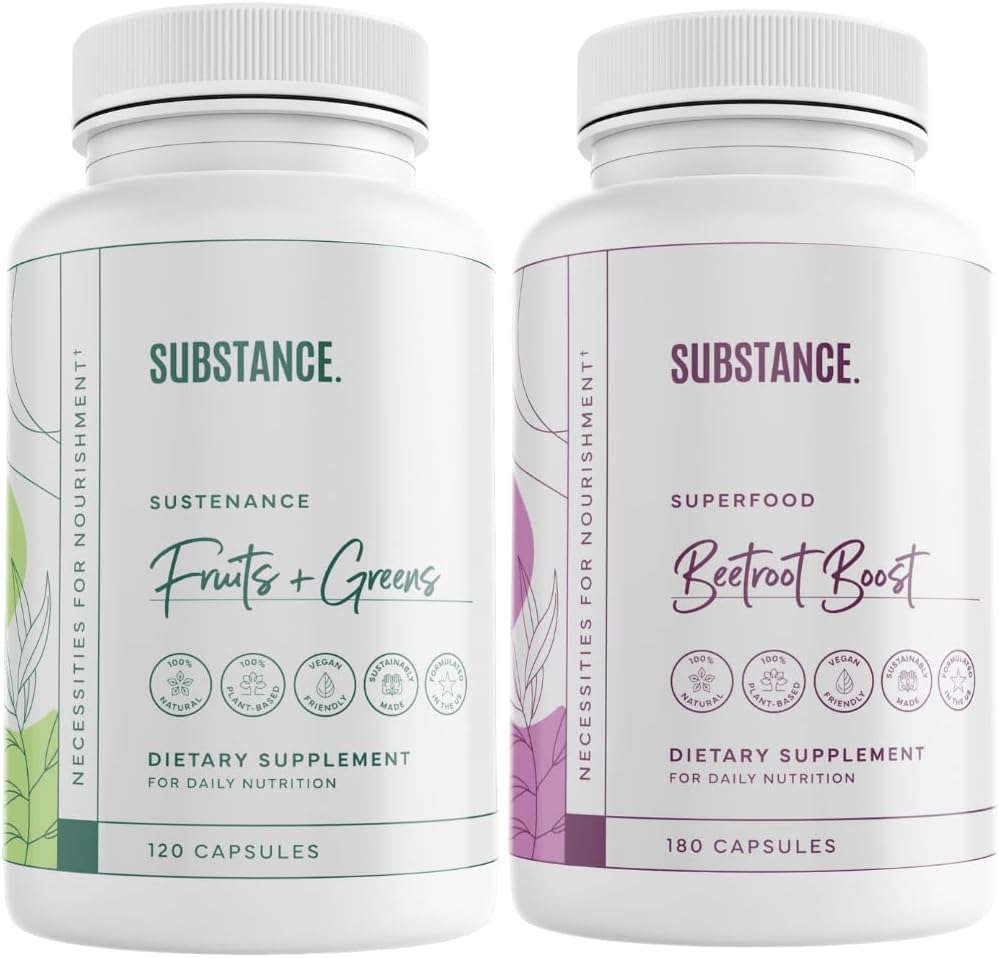 관련 기사 번들: 자연의 지속 매일 과일 & 채소 (120 캡슐) + Beetroot Boost (180 캡슐) - 자연 에너지 부스트 및 전반적인 웰빙 - 미국 제작, Vegan-Friendly
