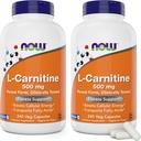 지금 음식 L 카르니틴 500 mg, 240 Veg 모자 (2의 포장)