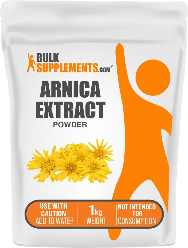 BulkSupplements.com Arnica 추출물 분말 - 말린 Arnica 꽃에서 초본 보충, 사용 당 서빙 Vary, 1kg (2.2 파운드) (팩 1)