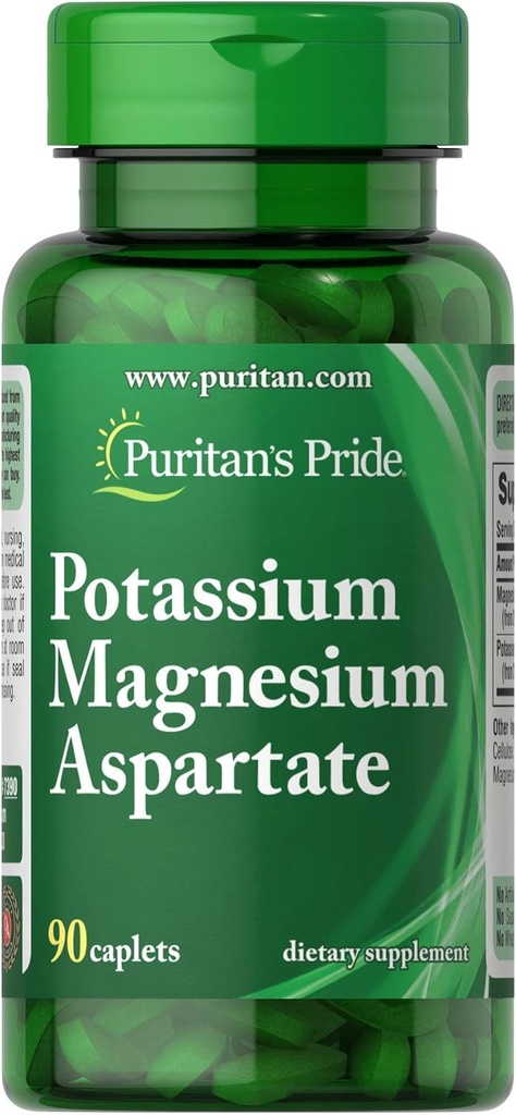 Puritan의 Pride 칼륨 마그네슘 Aspartate-90 모자