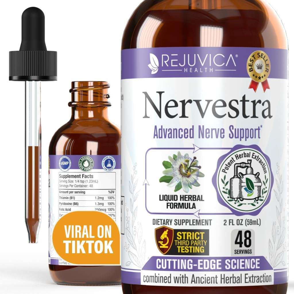 Nervestra - 알파 Lipoic 산, Bolster Nerve 건강 및 지원 건강한 Nerve 기능에 Nerve 건강 - 알파 Lipoic 산, 비타민 B6, 백색 Willow Bark 심황 Passionflower & 더!