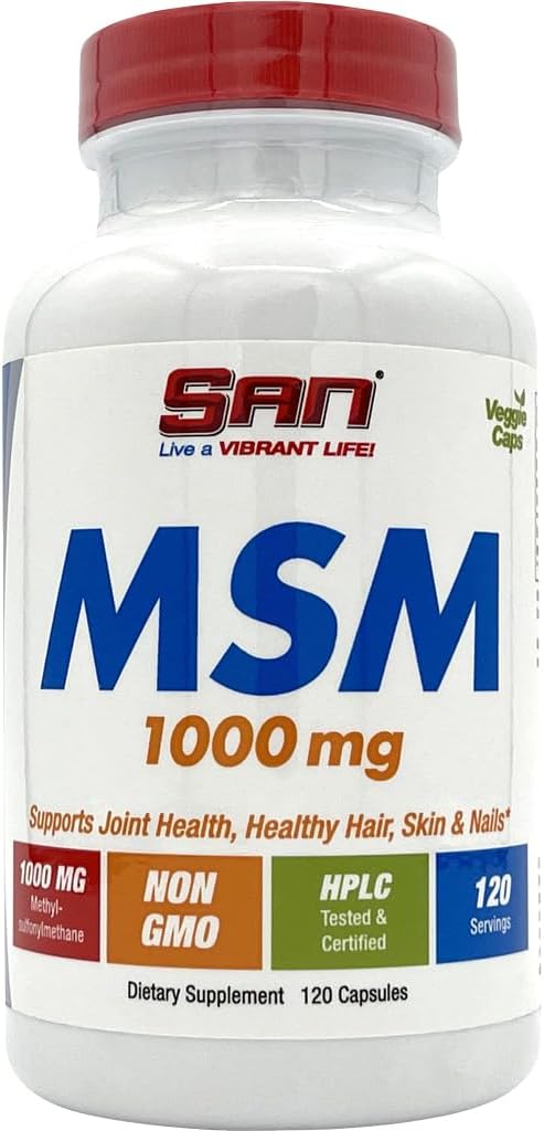 산 MSM, 1000mg의 120의 모자