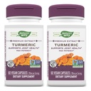 Nature's Way Turmeric Max Potency Premium Extract - Turmeric Supplement for Joint Support* - Turmeric Extract - 남성 및 여성용 - 글루텐 무료 - 60 Vegan Capsules (Pack of 2)