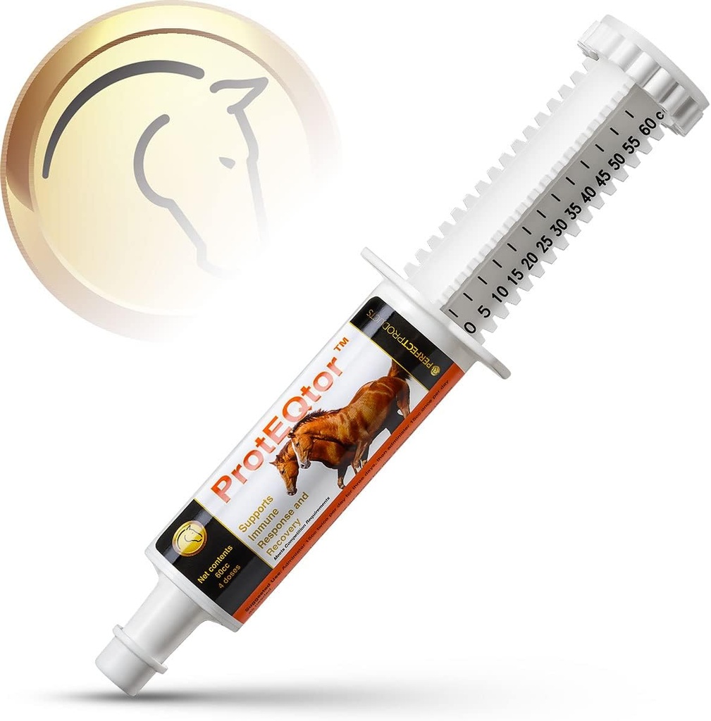 완벽한 제품 ProtEQtor 4 복용량 말 면역 부스터 및 Equine Seasonal 알레르기 완화 페이스트, 60cc