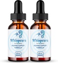 Whispeara Tinnitus Relief for Ringing Ears Drops, Ring Clear Tinnitus Liquid Drops, 최대 강도, 고급 공식 Hearing Supplement, 귀 반지 Tinnitus, Whispeara 리뷰 (2 팩)