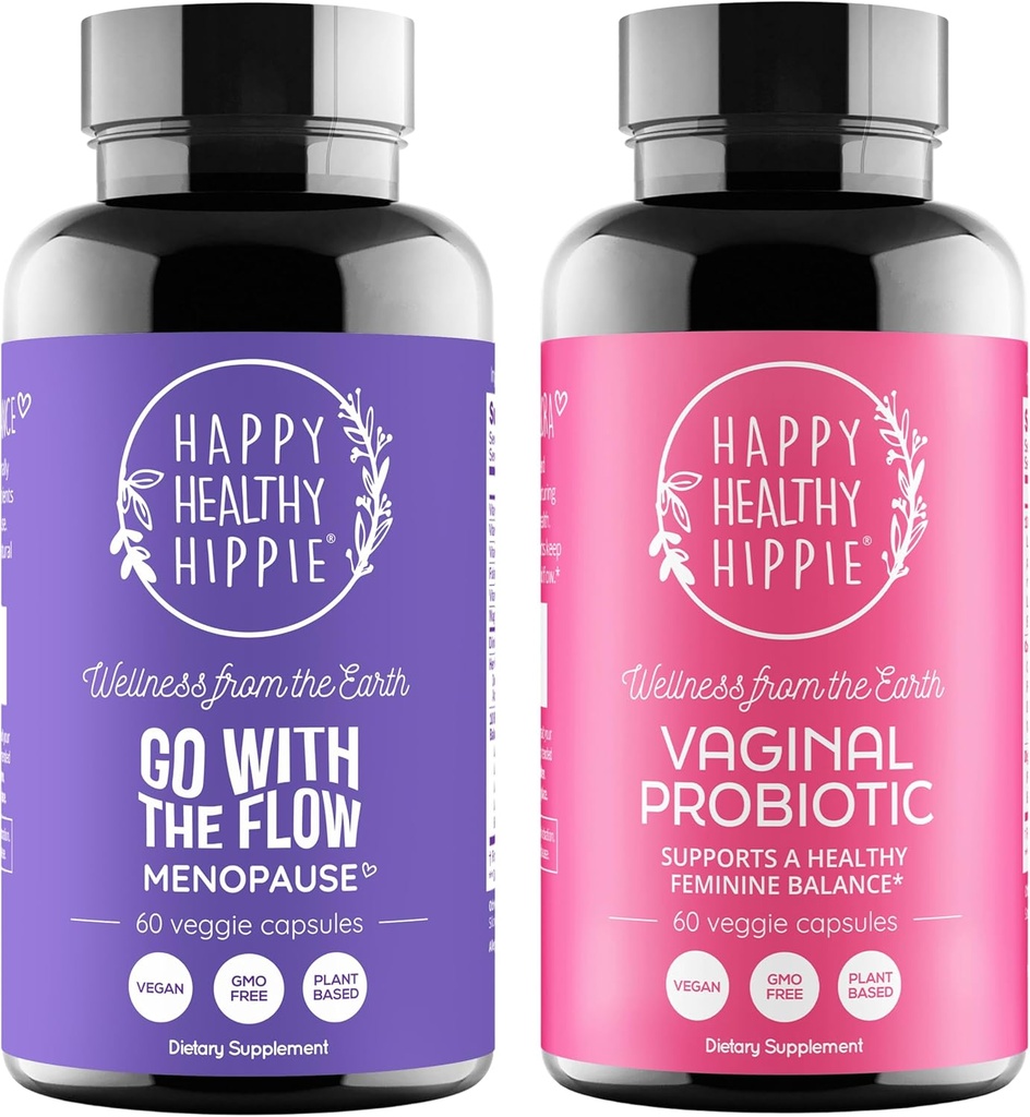 행복한 건강한 Hippie 여성을 위한 질 Probiotics & 교류 Menopause 지원으로 이동