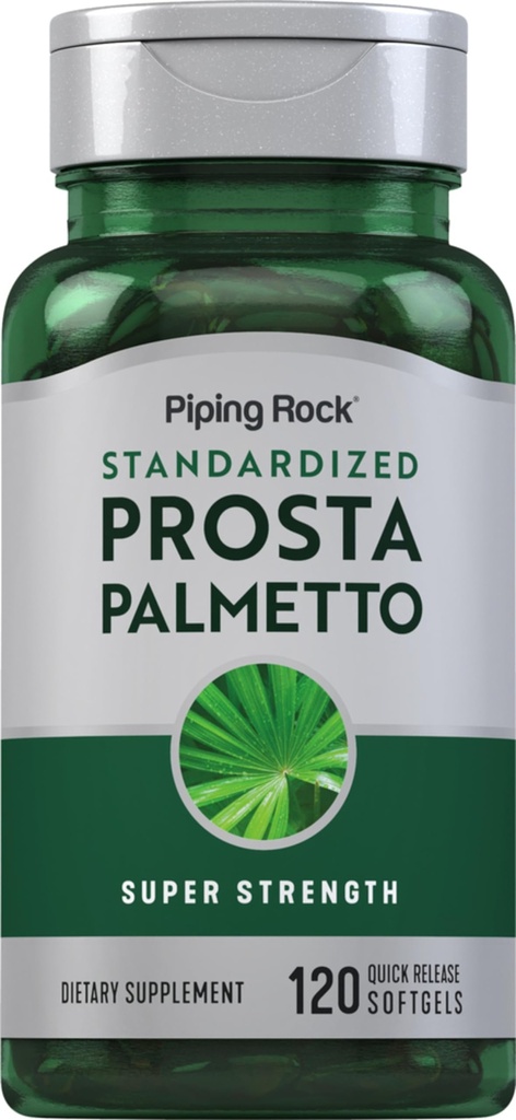 Piping Rock Saw Palmetto for Men and Women | 120 Softgel | 호박 씨앗 오일 및 Pygeum Extract의 복합 재료 | 추가 강도 전립선 보충교재 | Non-GMO, 글루텐 프리