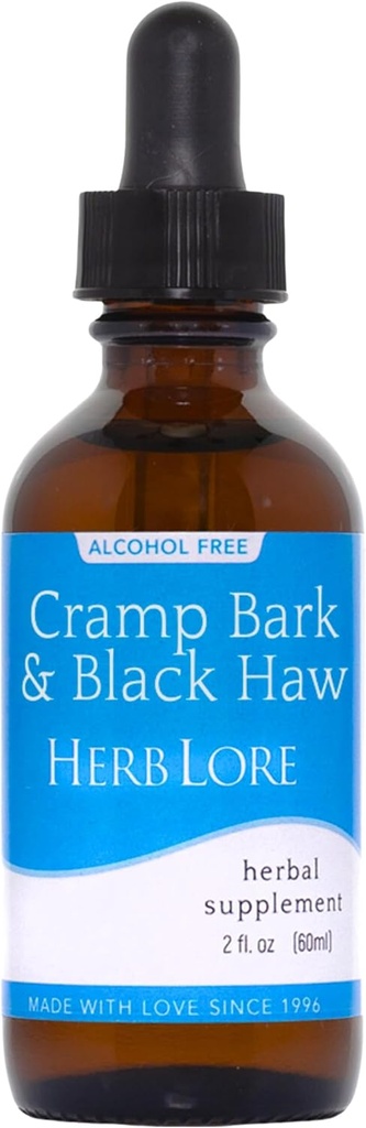 허브 로어 크림 바크 & 블랙 하우 Tincture - 알코올 무료 액체 초본 생리적인 크림 스플레임 기간 크림, 근육 긴장 & 우테인 지원 (2 fl oz)
