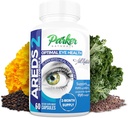 Parker Naturals Optimal Eye Health Vitamin & Mineral Supplement, Eye Supplements & Vitamin for Vision with Vitamin C & E, Lutein & Zeaxanthin 보충제, 60 모자