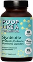Champion Gut Power Synbiotic (Prebiotic, Probiotic, Postbiotic)과 같은 퍼프 - 60 캡슐, Vegan, Non-GMO 소화 건강 보충, 6.5billion CFU